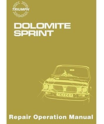 Dolomite sprint workshop manual