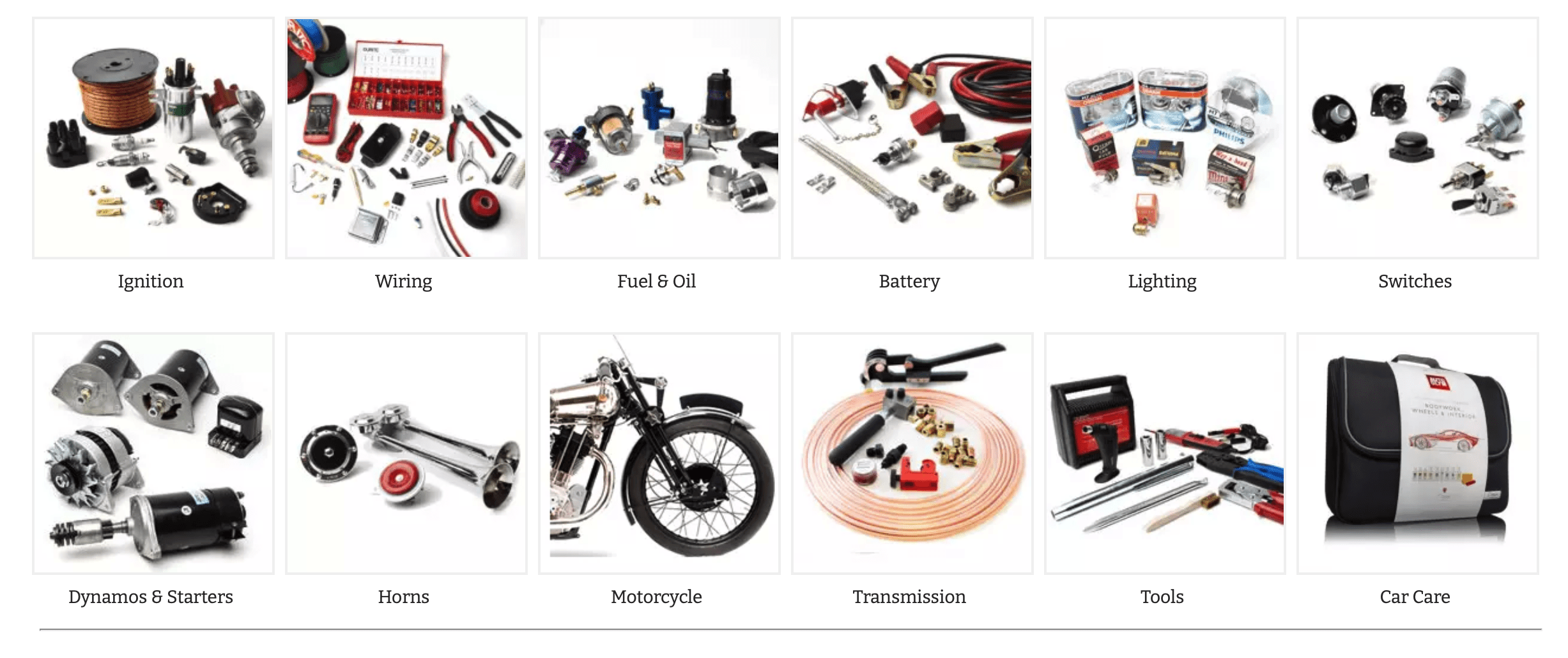 Green Spark Plug Co. Ltd - parts for your classic car