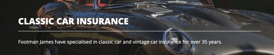 Footman James Classic Car Insurance Services