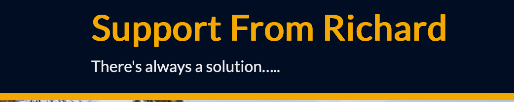 Support from Richard - classic car website development and support