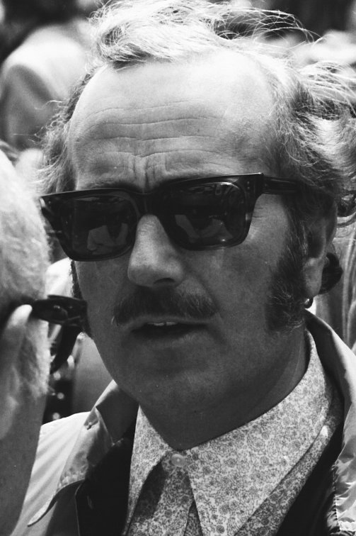 This photograph of Colin Chapman was taken in 1971 on the occasion of the Monte Carlo Grand Prix (Formula 1).